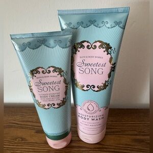 NEW Sweetest Song Bath & Body Works Duo - Full Size - NWT